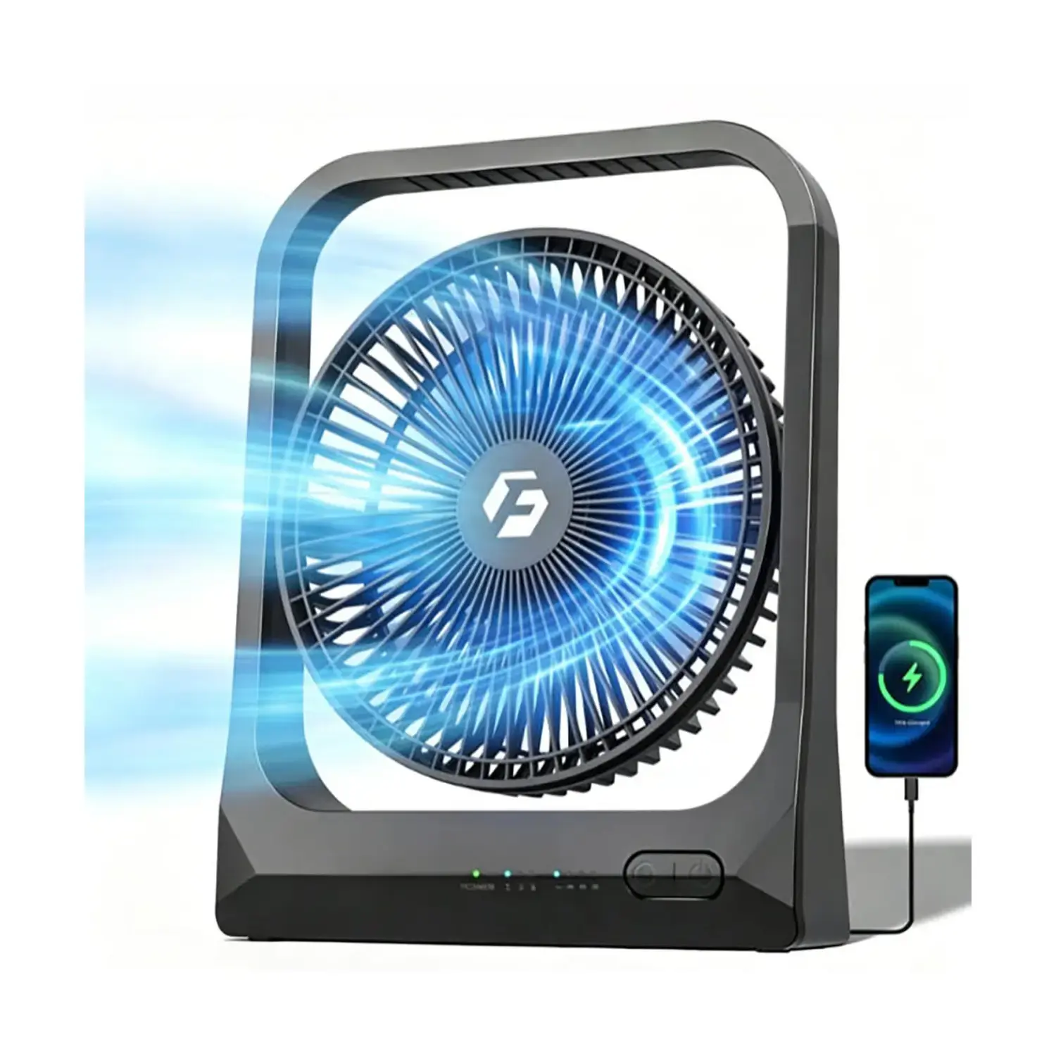 Ventilador Wavmill 8 pulgadas 20800 mAh 80 horas autonomía para apagones Cuba