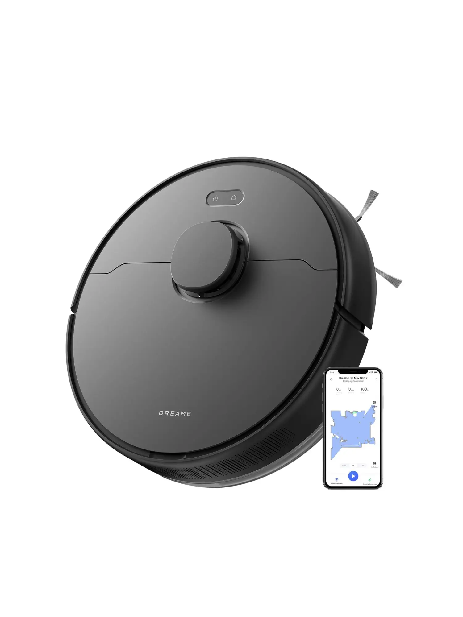 DREAME D9 Max Gen 2 Robot aspirador y fregona, navegación LDS, fuerte potencia de succión de 6000 Pa