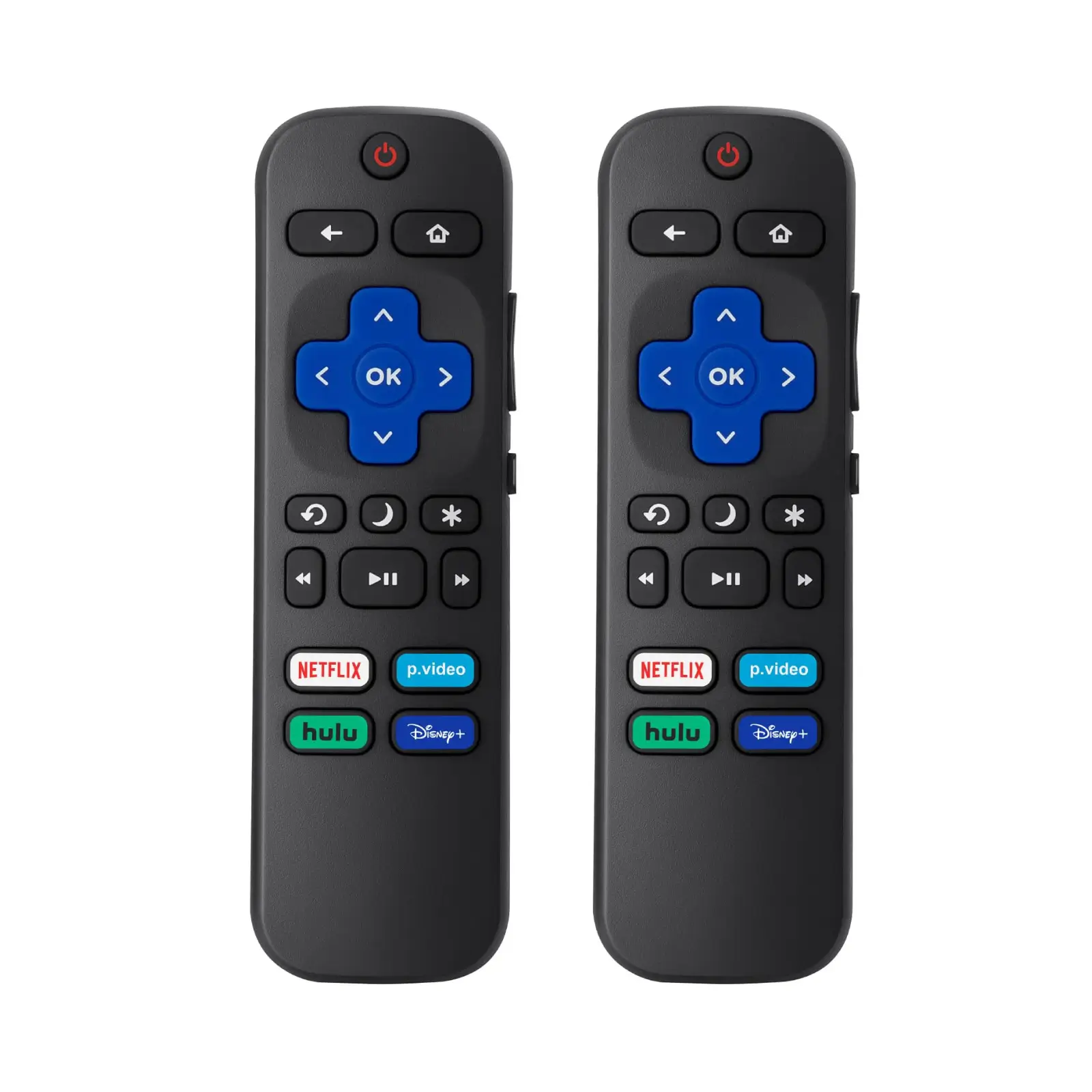 (Pack of 2) reemplazo Remote Control Compatible para Roku TV,para TCL Roku/para Hisense/Onn