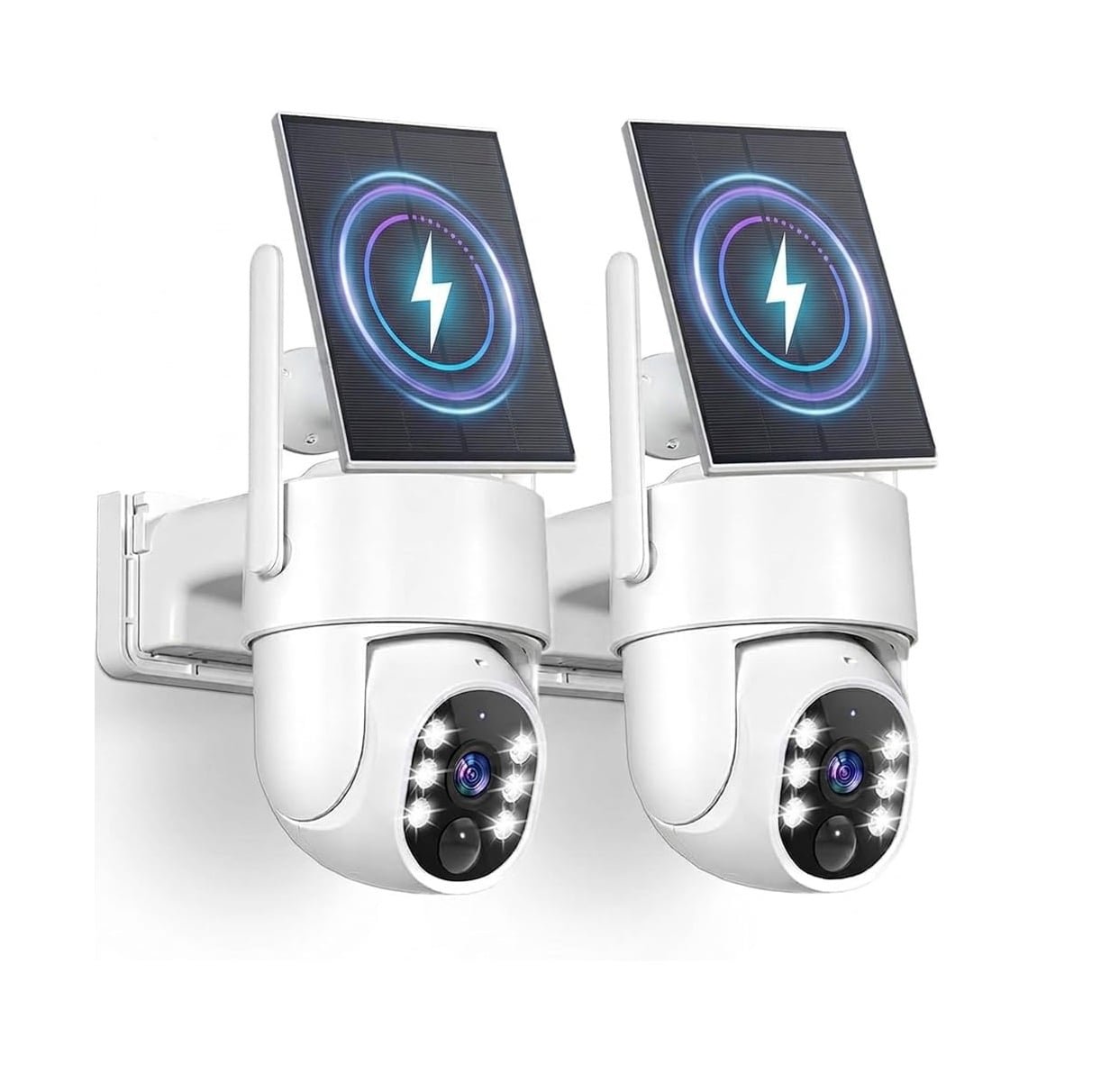 Cámaras de seguridad solar Gianteye 2K inalámbricas pack de 2