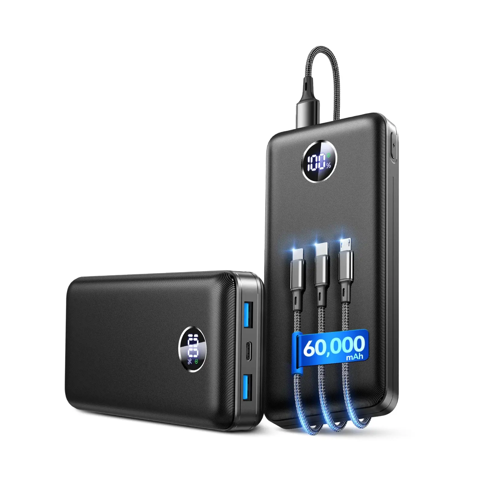 IAPOS Cargador Portatil 60000mAh 22.5W 3-en-1
