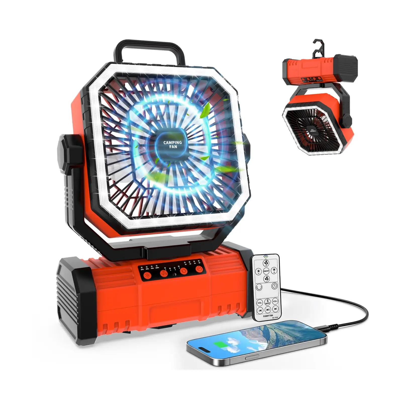 Ventilador Super RGB G70 Pro 20000mAh LED